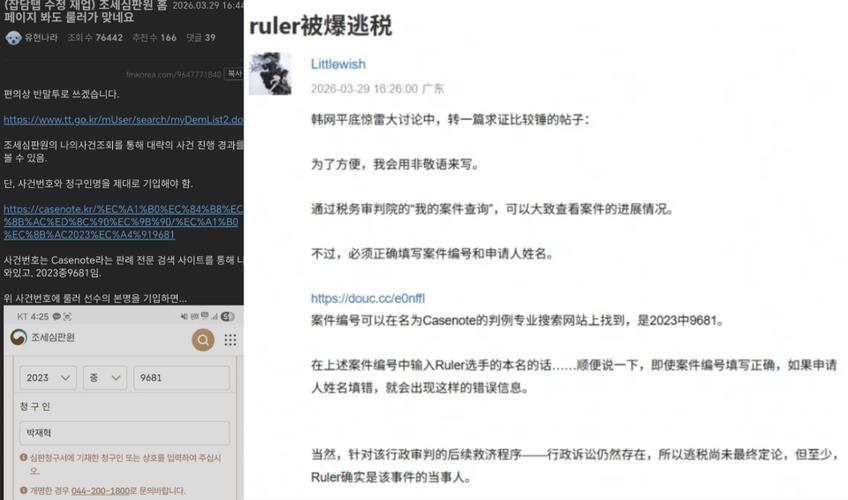 韩网热议Ruler涉嫌逃税：Clid都禁赛1年，这次的惩罚力度应该更大